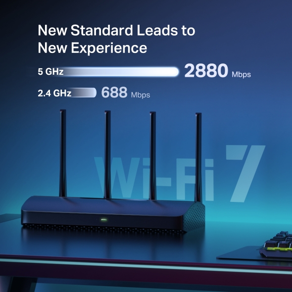 2-лентов Wi-Fi 7 рутер Mercusys MR27BE BE3600 - Image 4