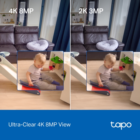 Wi-Fi Pan/Tilt камера за наблюдение с AI TP-Link Tapo C260 - Image 5