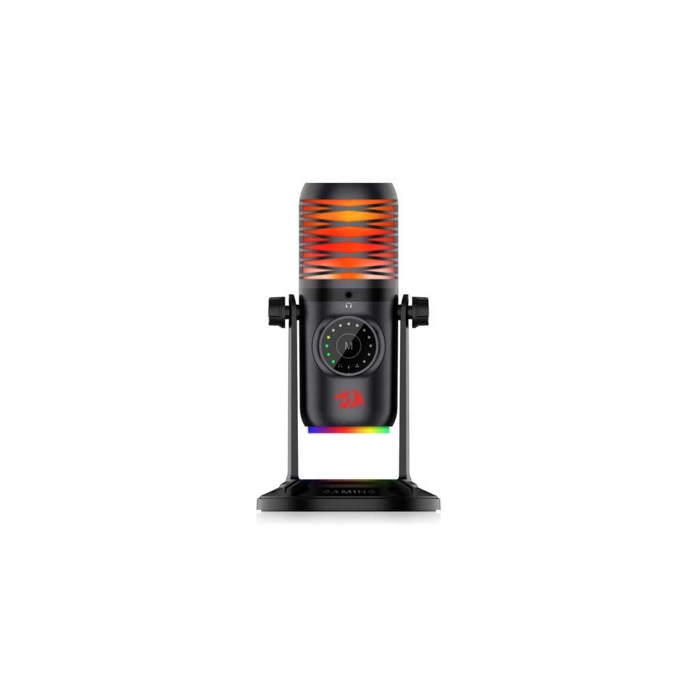 Геймърски кондензаторен микрофон Redragon Stellaris GM306 – RGB USB със стойка и многофункционални режими - Image 3
