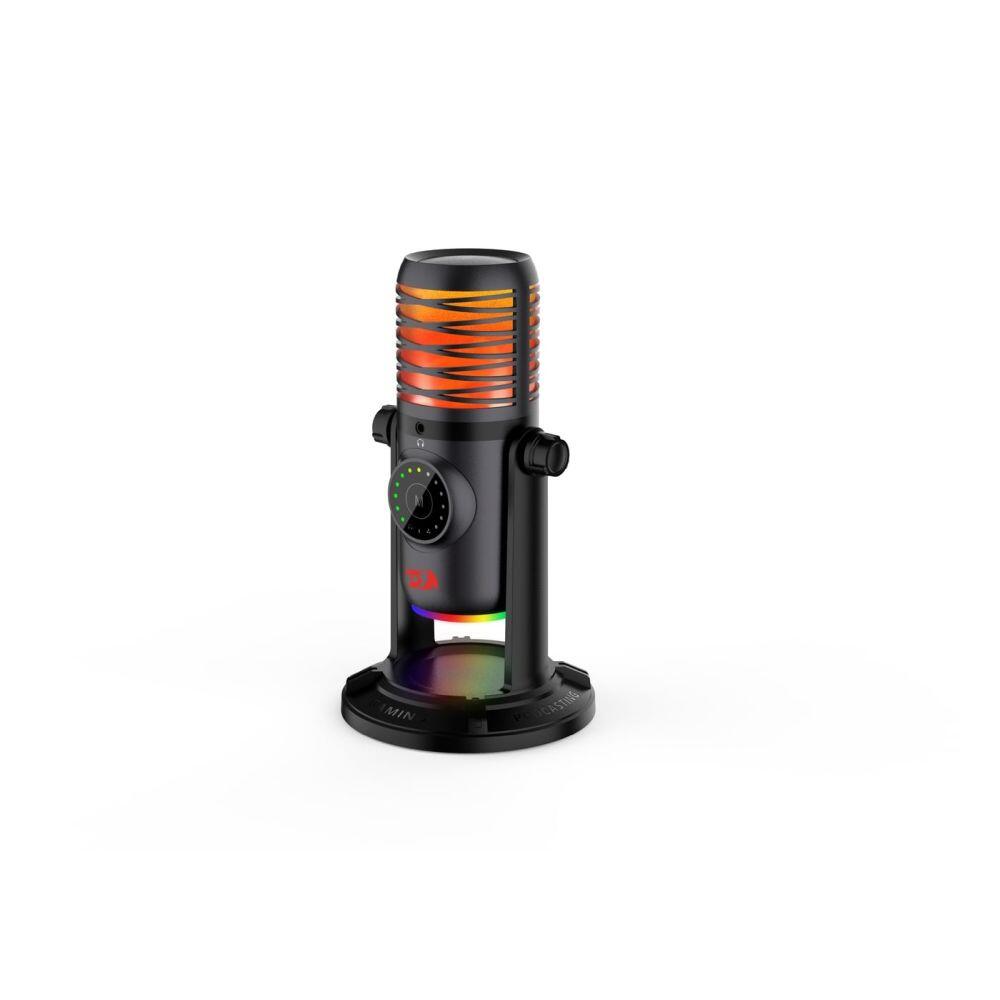Геймърски кондензаторен микрофон Redragon Stellaris GM306 – RGB USB със стойка и многофункционални режими - Image 4