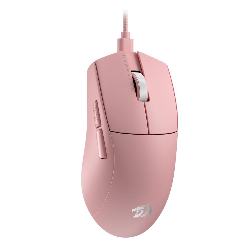 Геймърска мишка Redragon K1ng 1K M724P - розов - Image 2