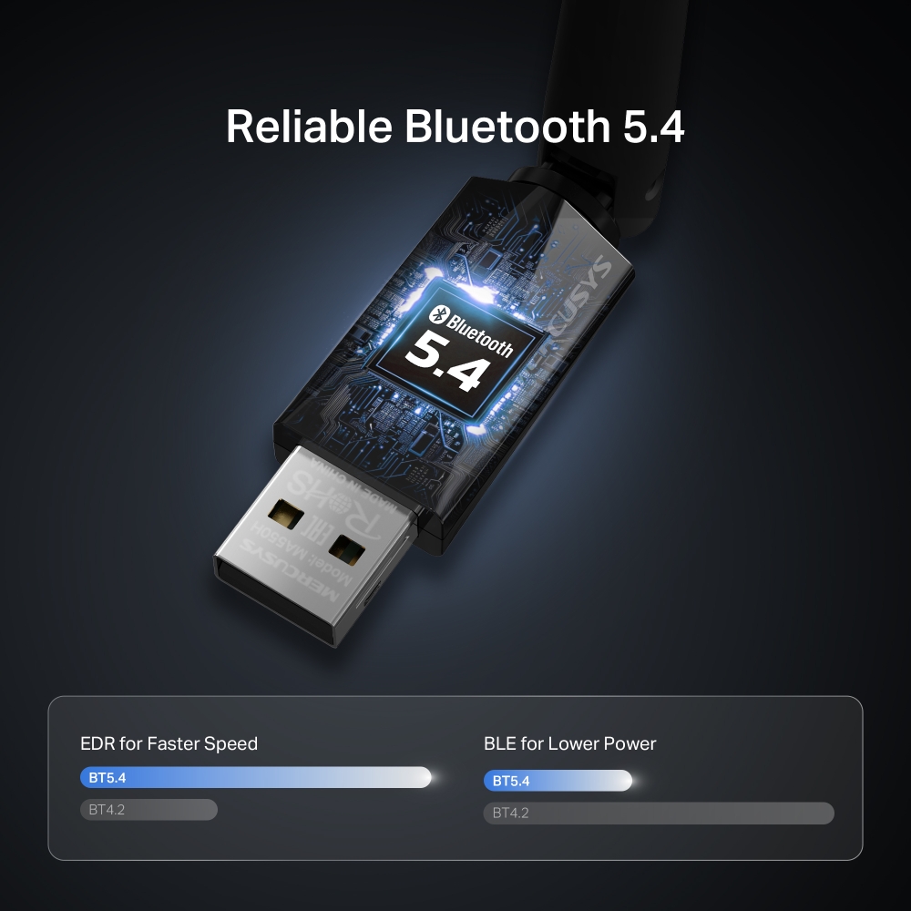 Безжичен Bluetooth USB адаптер с дълъг обхват Mercusys MA550H - Image 4