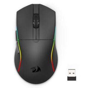 Геймърска мишка Redragon Deicide Lite M816-LIT с кабел и безжична Bluetooth, RGB осветление - черна