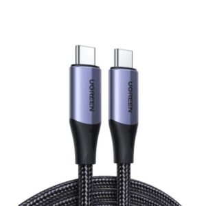 Кабел Ugreen US355 80150 USB-C 3.1 Gen 2 / USB-C 3.1 Gen 2, 1 м, 100W - черен