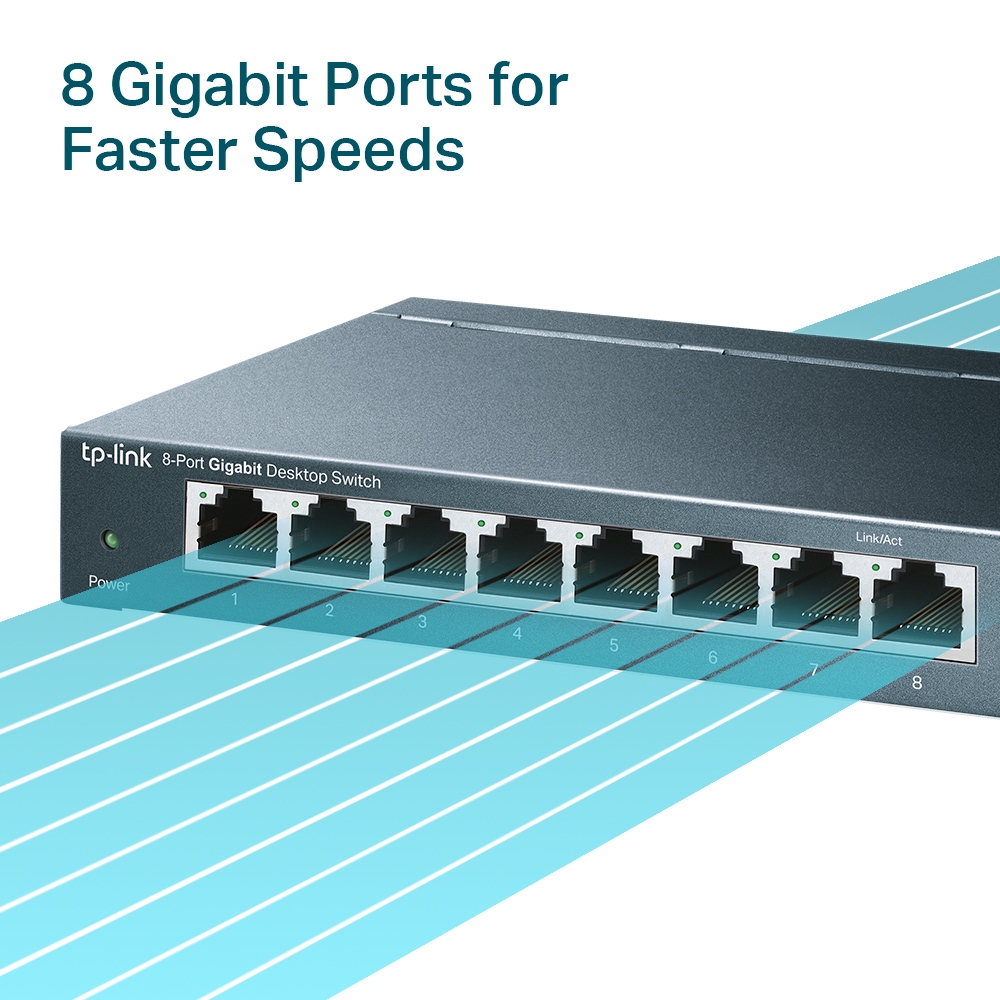 Комутатор TP-Link TL-SG108 8-портов - Image 5