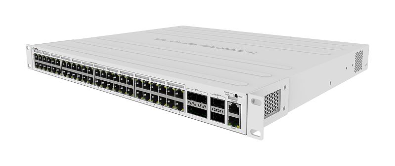 48-портов Gigabit облачен рутер MikroTik CRS354-48P-4S+2Q+RM