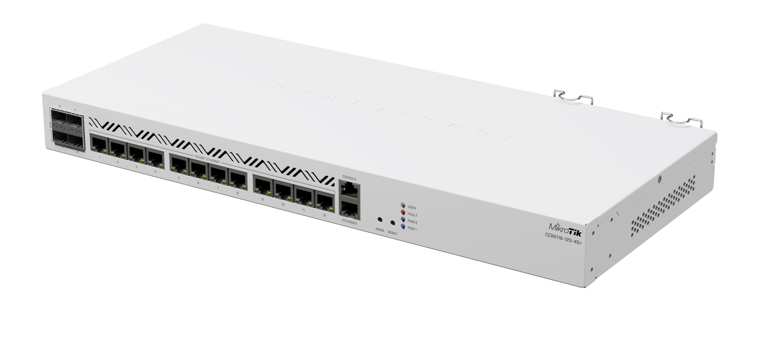 12-портов комутатор MikroTik CCR2116-12G-4S+ с 4 SFP+ порта - Image 5