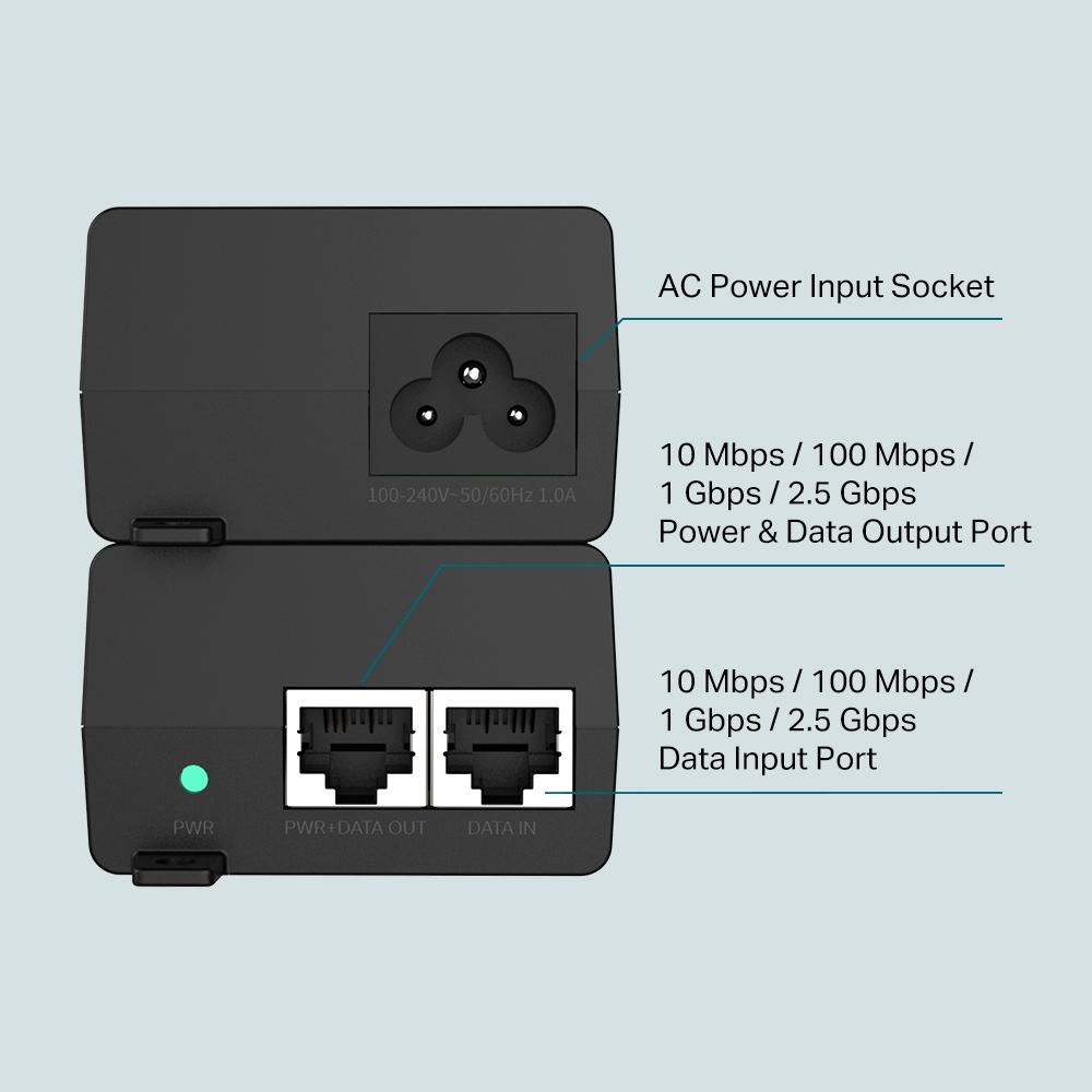 PoE+ инжектор TP-Link TL-POE260S 2.5G - Image 3