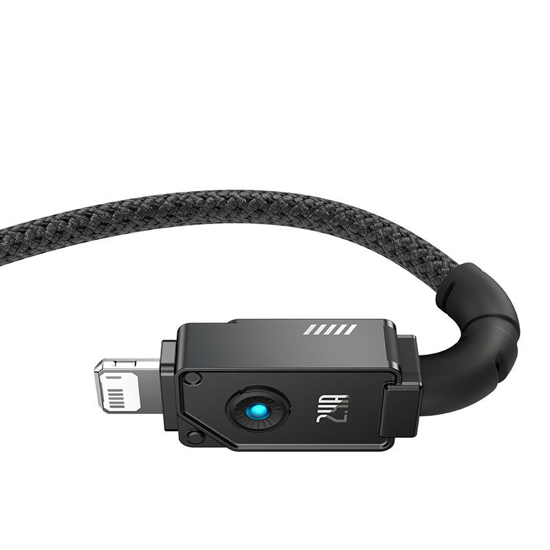 Кабел Baseus Unbreakable Series USB към Lightning 2.4A 2м P10355802111-01 - черен - Image 4