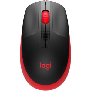 Безжична мишка Logitech M190 Full-Size черно-червена 910-005908