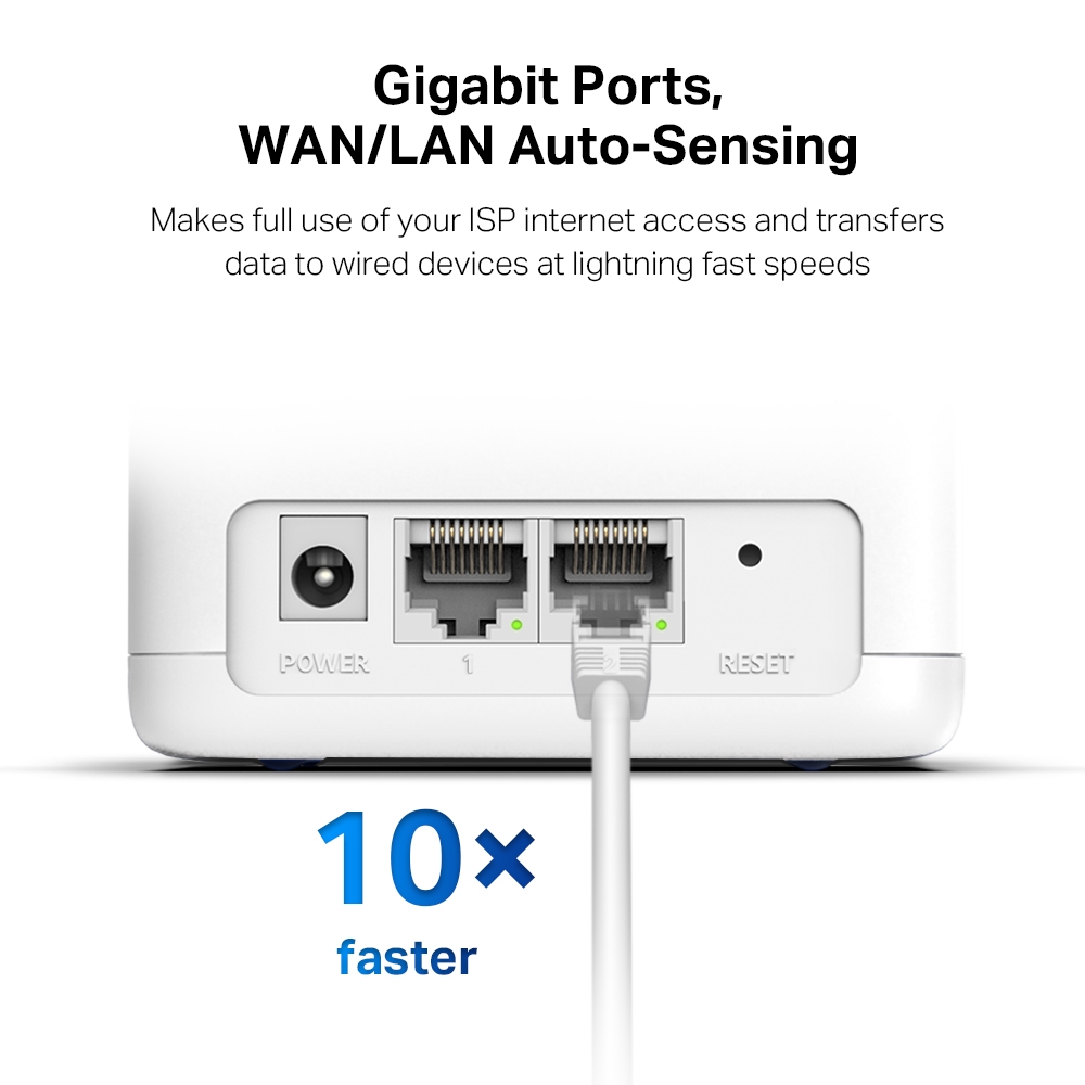 Безжична Wi-Fi Mesh система Mercusys Halo H30G(2-pack) AC1300 - Image 4