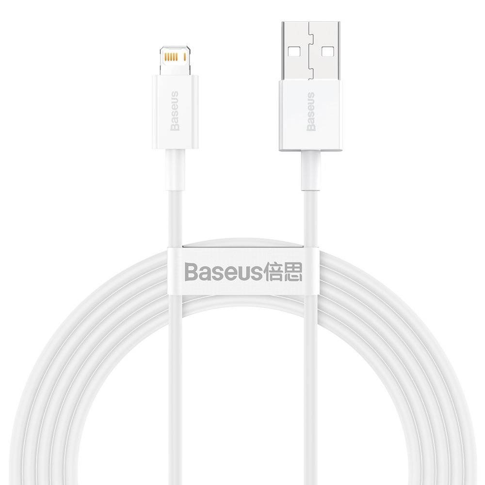 Кабел Baseus Superior USB-А към Lightning, 1м, бял