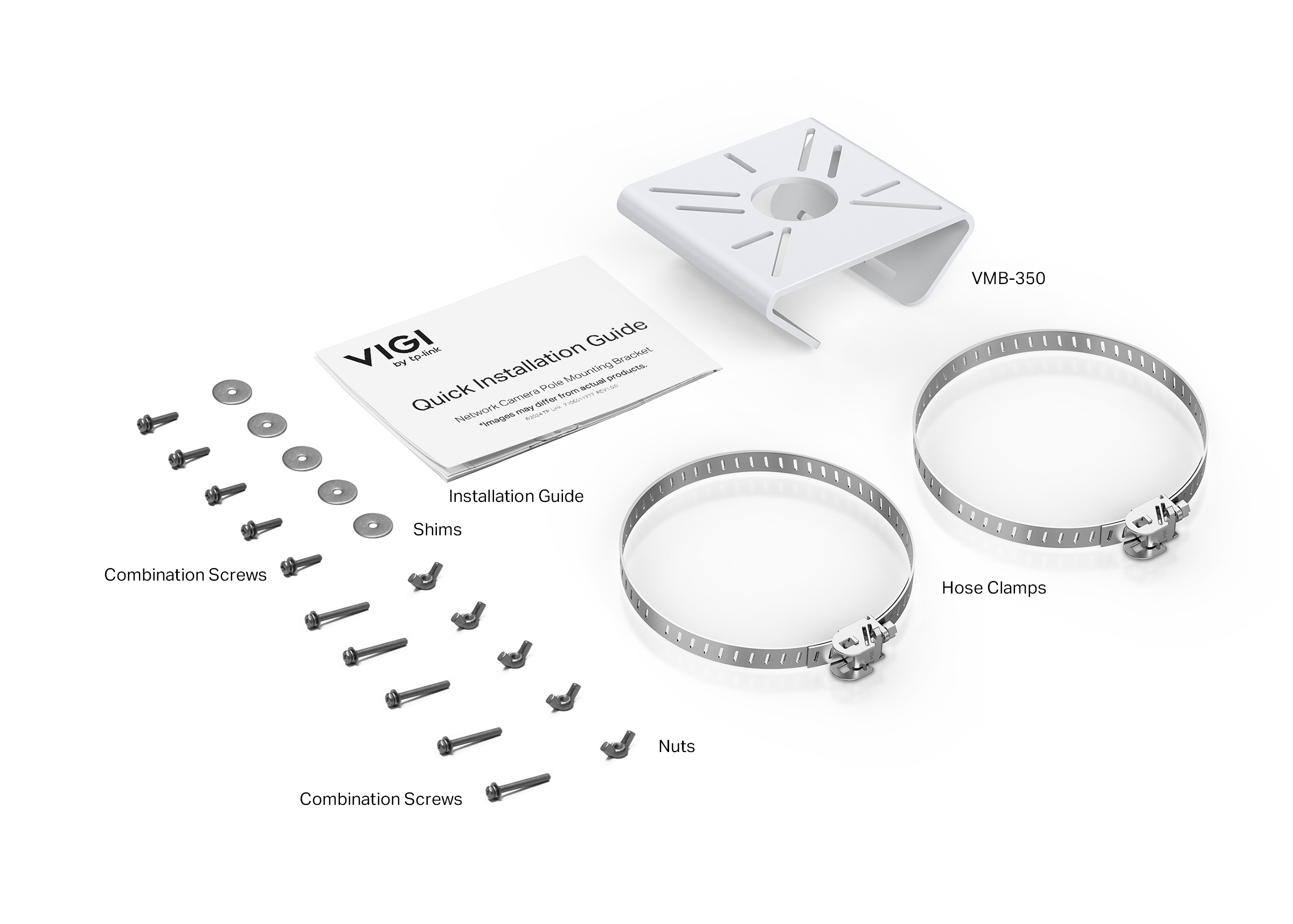 Скоба за монтаж на стълб за мрежова камера TP-Link VIGI VMB-350 - Image 4