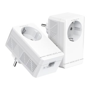 Стартов комплект Gigabit Passthrough Powerline адаптери Mercusys MP500P KIT AV1000