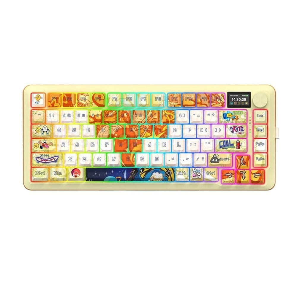 Геймърска механична клавиатура Redragon Flekact Pro Art Anime K708GF-RGB-PRO с Bluetooth и безжична връзка и RGB осветление
