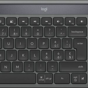 Безжична клавиатура Logitech Signature Slim Solar+ 920-013764 - черен/сив