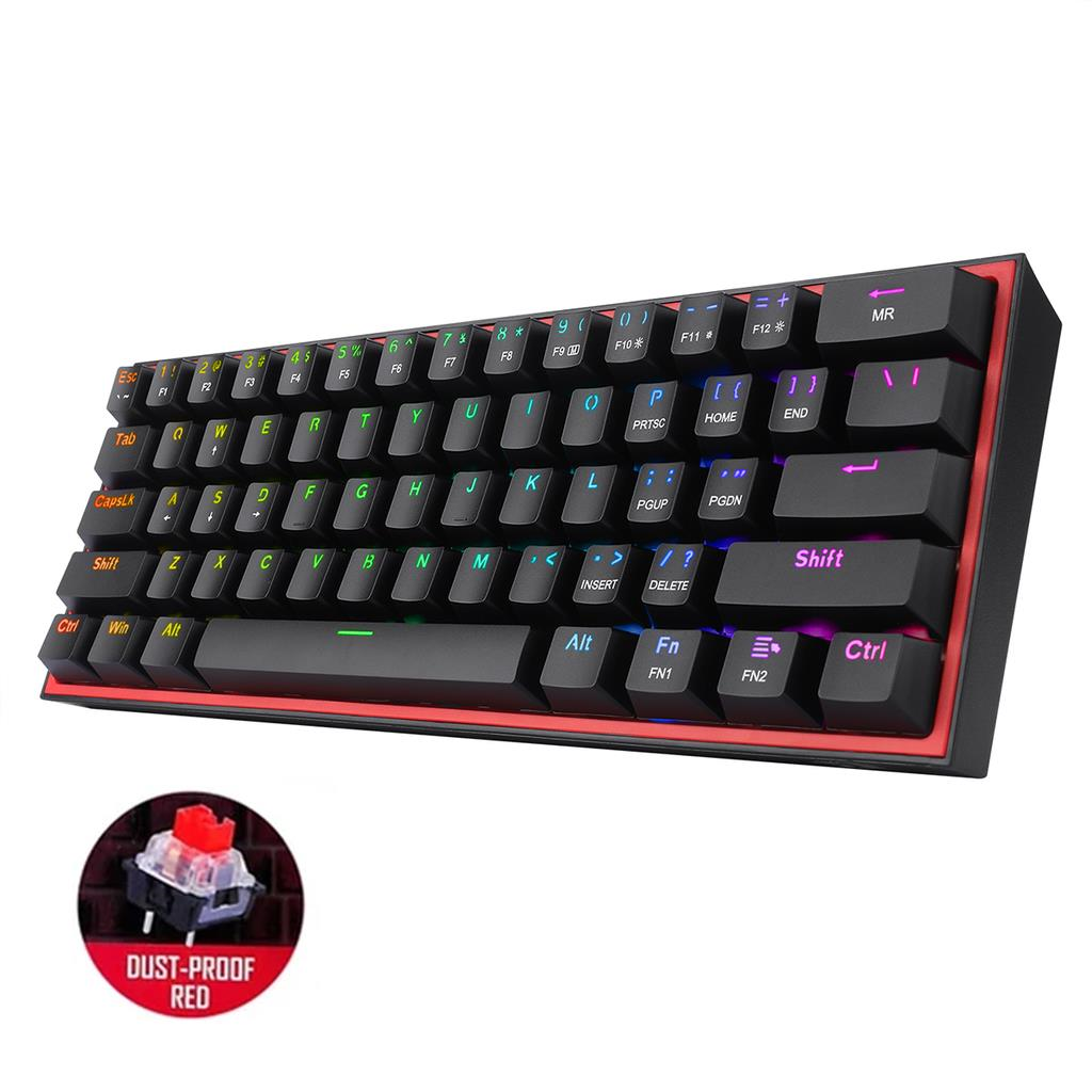 Redragon Fizz Pro K616-RGB Кабелна/Bluetooth v5.0/2.4GHz RGB механична геймърска клавиатура - Image 2
