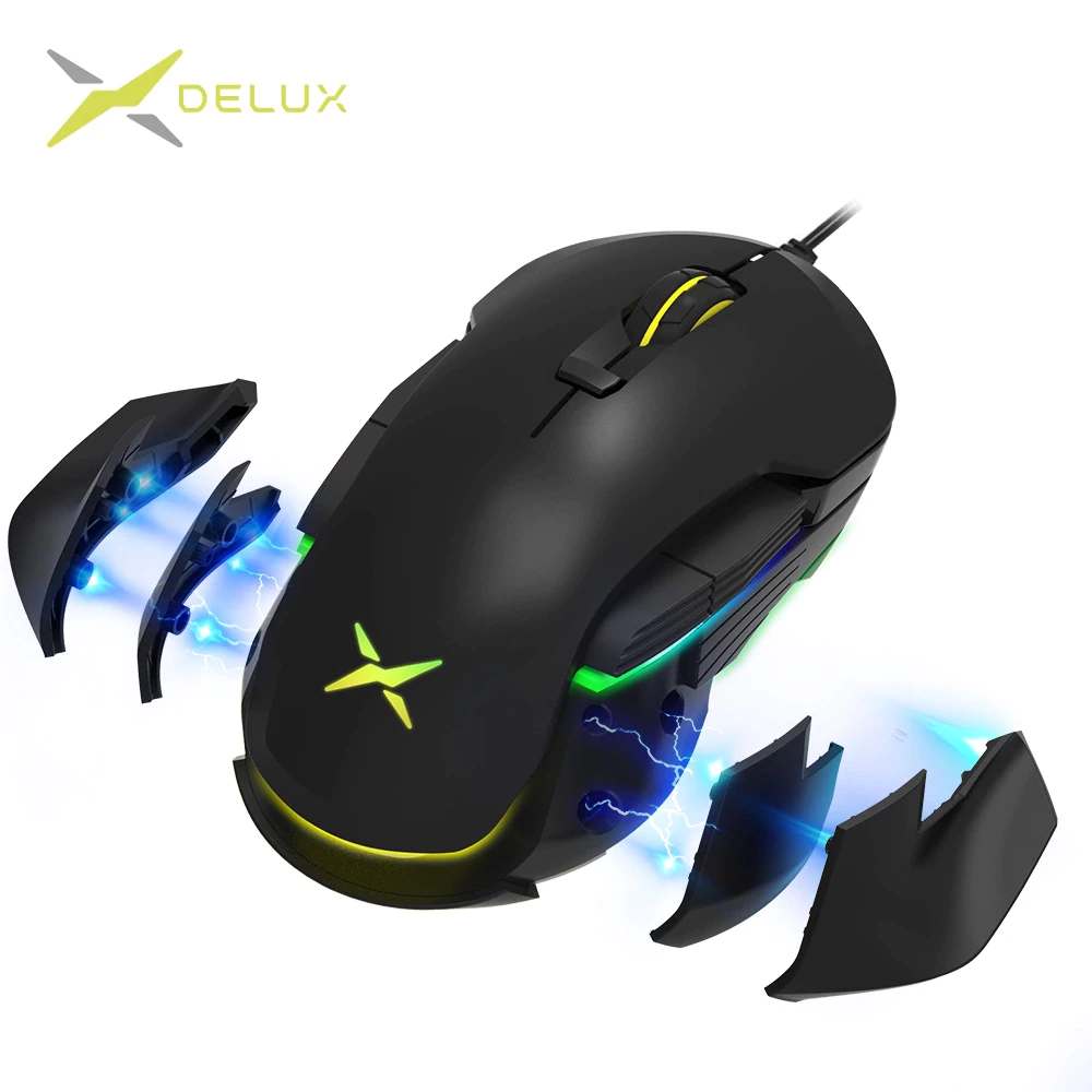 Мишка DELUX M627S PMW3389 USB RGB - Image 3