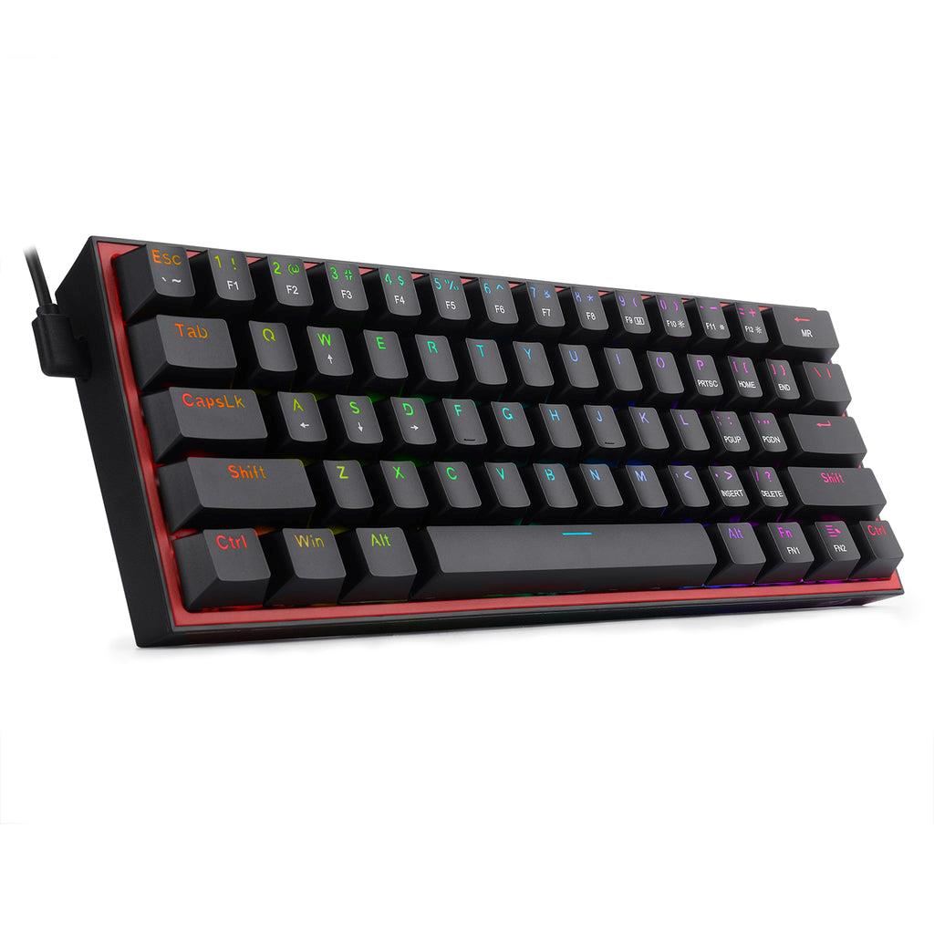 Механична геймърска клавиатура Redragon Fizz K617-RGB_RD RGB черна - Image 2