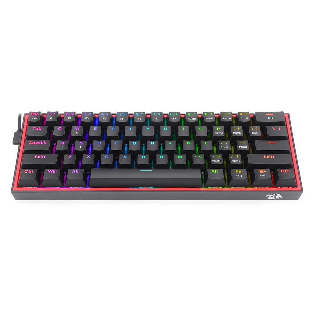 Механична геймърска клавиатура Redragon Fizz K617-RGB_RD RGB черна - Image 4
