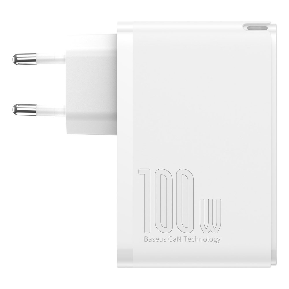 Зарядно устройство Baseus GaN2 Pro 2x USB Type-C / 2x USB 100W CCGAN2P-L02 - бял - Image 4