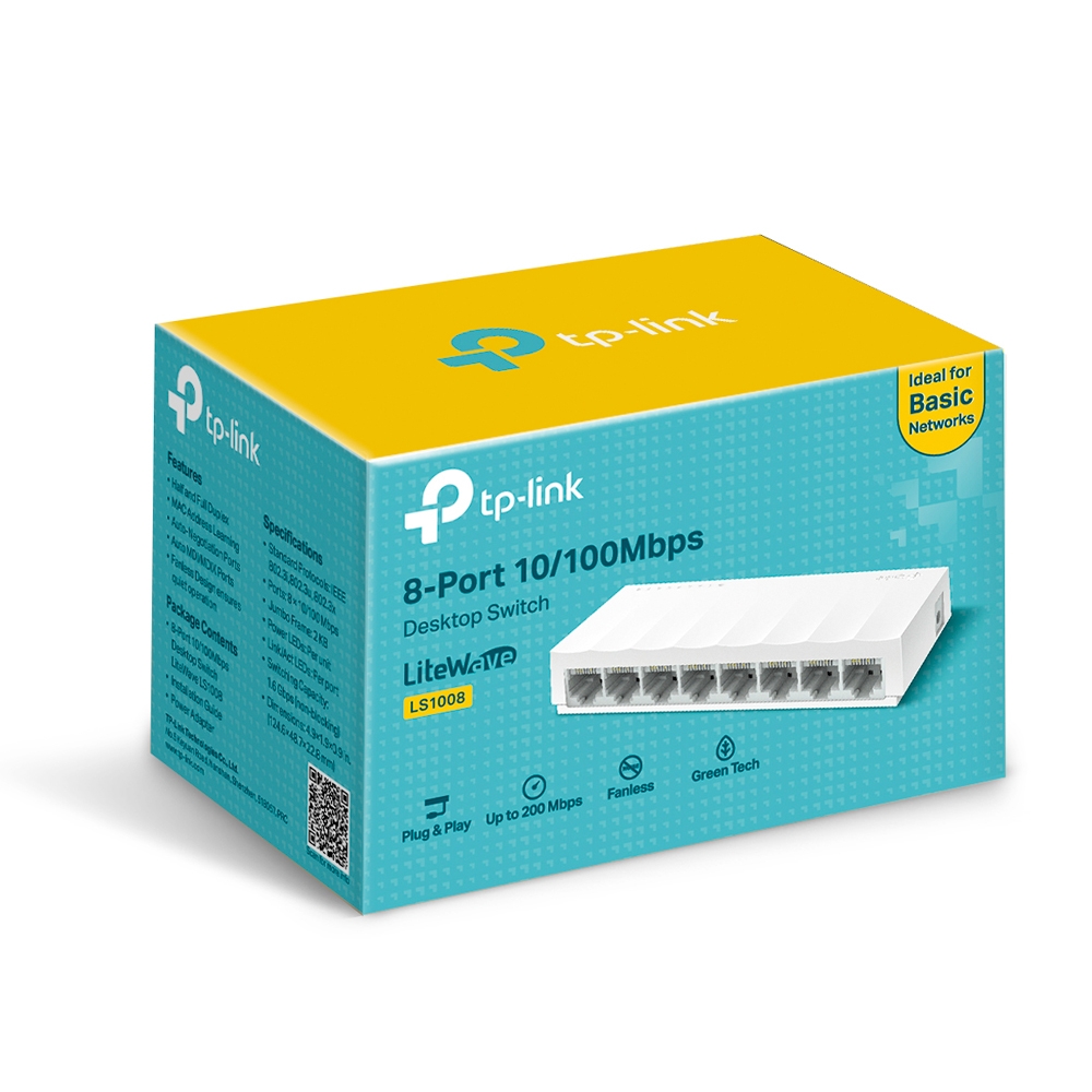 8-портов 10/100 Mbps настолен комутатор TP-Link LS1008 - Image 5