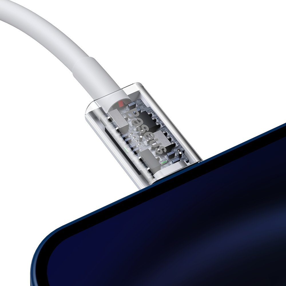 Кабел Baseus Superior USB Type C към Lightning 20W 2м CATLYS-C02 - бял - Image 5