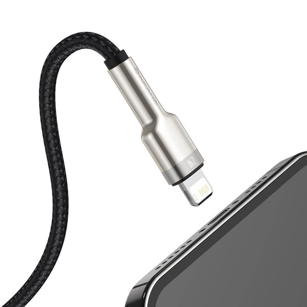 Кабел Baseus Cafule Metal Series USB-A към Lightning, 2м CALJK-B01 - Image 3