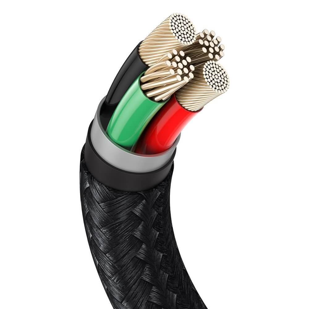 Кабел Baseus Cafule Metal Series USB-A към Lightning, 2м CALJK-B01 - Image 5