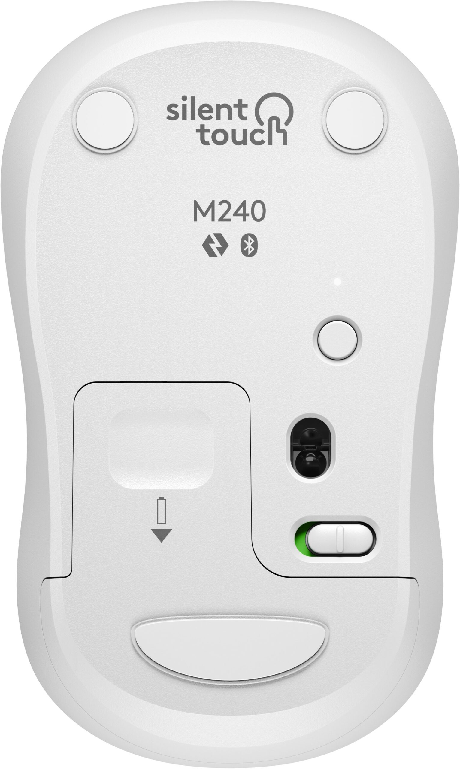 Безжична мишка Logitech M240 Silent Bluetooth 910-007120 - бяла - Image 5