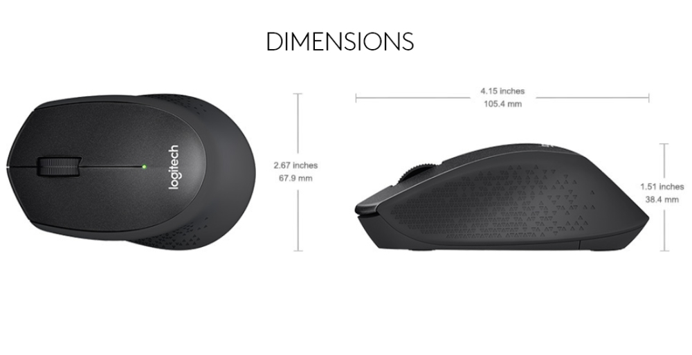 Безжична мишка Logitech M330 Silent Plus черна 910-004909 - Image 4