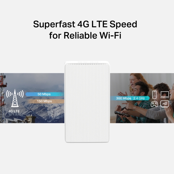 Безжичен 4G LTE Рутер Mercusys MB112-4G 300 Mbps - Image 5