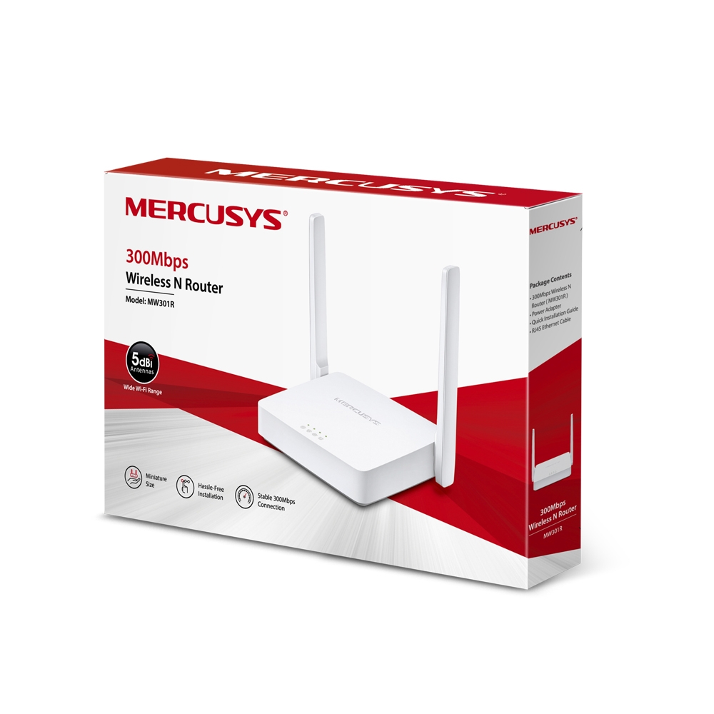 Безжичен рутер Mercusys MW301R 300 Mbps - Image 3