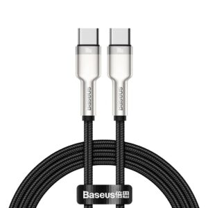 Кабел Baseus Cafule Series Type-C към Type-C, 100W, 1м, черен
