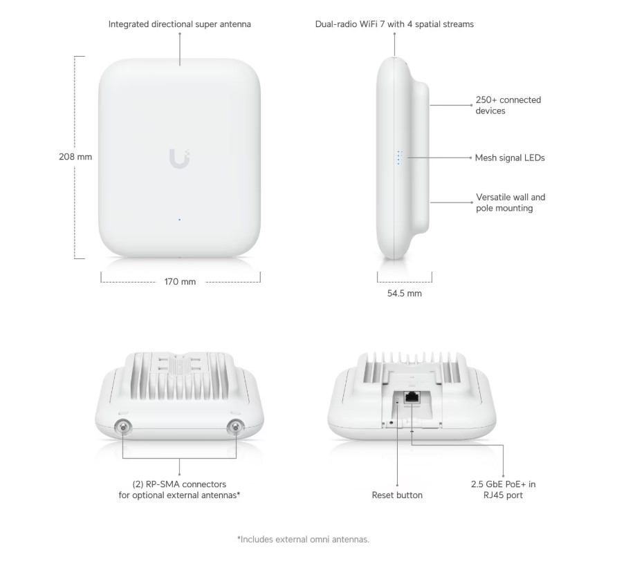 Точка за достъп Ubiquiti U7-Outdoor - Image 3