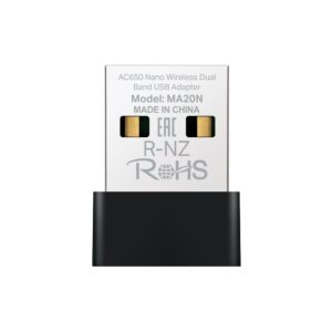 Безжичен Nano USB адаптер Mercusys MA20N AC650