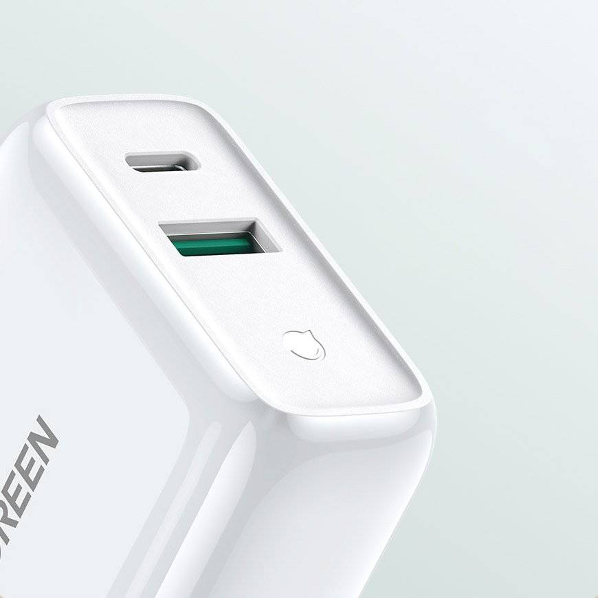 Зарядно устройство Ugreen 60468 Fast USB Type C / USB 36W Quick Charge 3.0 - Image 3