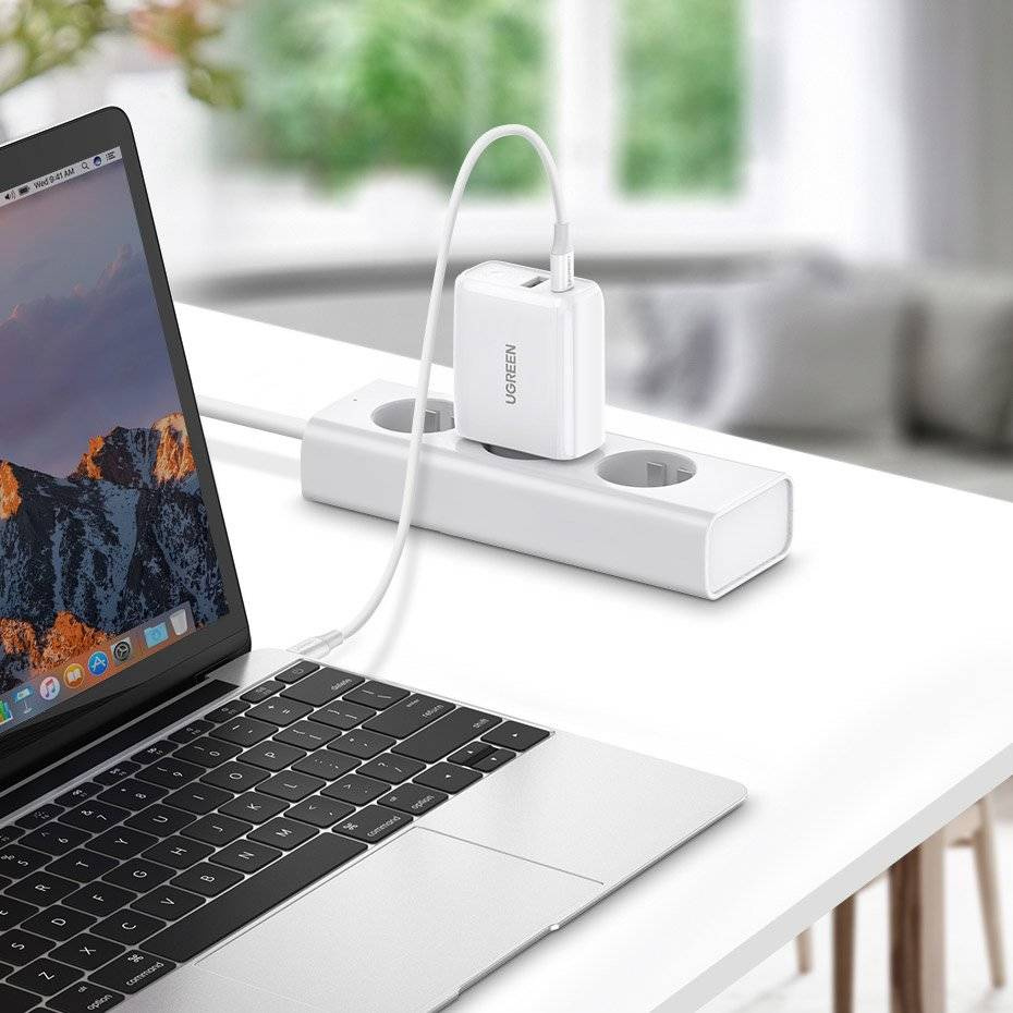 Зарядно устройство Ugreen 60468 Fast USB Type C / USB 36W Quick Charge 3.0 - Image 5