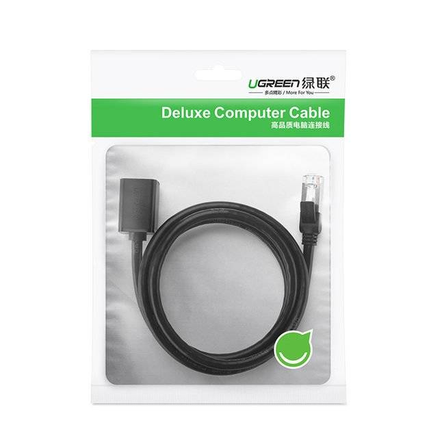Мрежов кабел Ugreen Ethernet RJ45 Cat 6 FTP 1000Mbps 2м (NW112 11281) - черен - Image 5