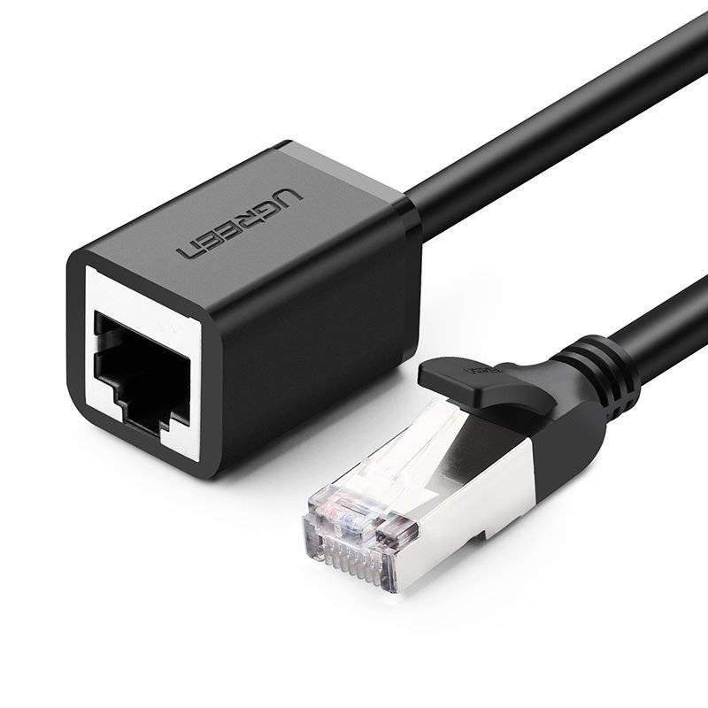 Мрежов кабел Ugreen Ethernet RJ45 Cat 6 FTP 1000Mbps 2м (NW112 11281) - черен