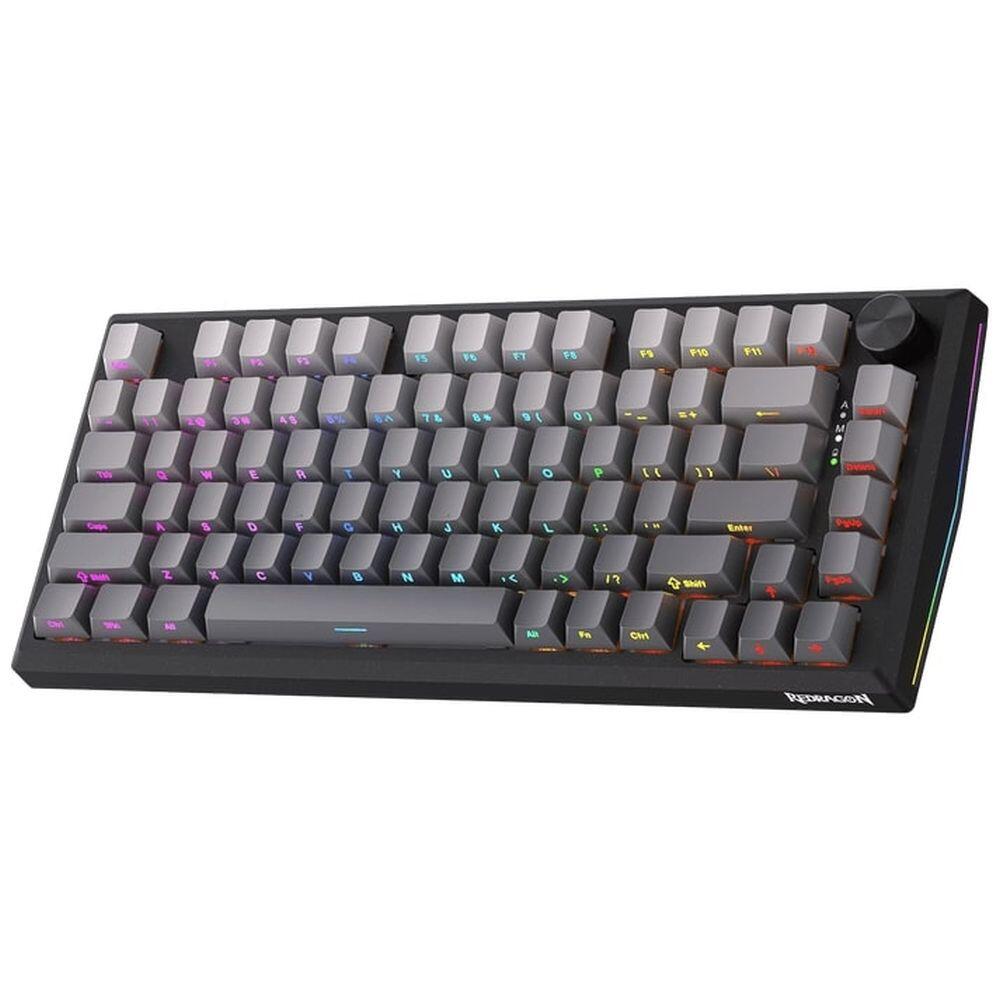 Bluetooth и безжична механична геймърска клавиатура Redragon Penumbra Pro K687GG-RGB-PRO с RGB осветление - черна - Image 2