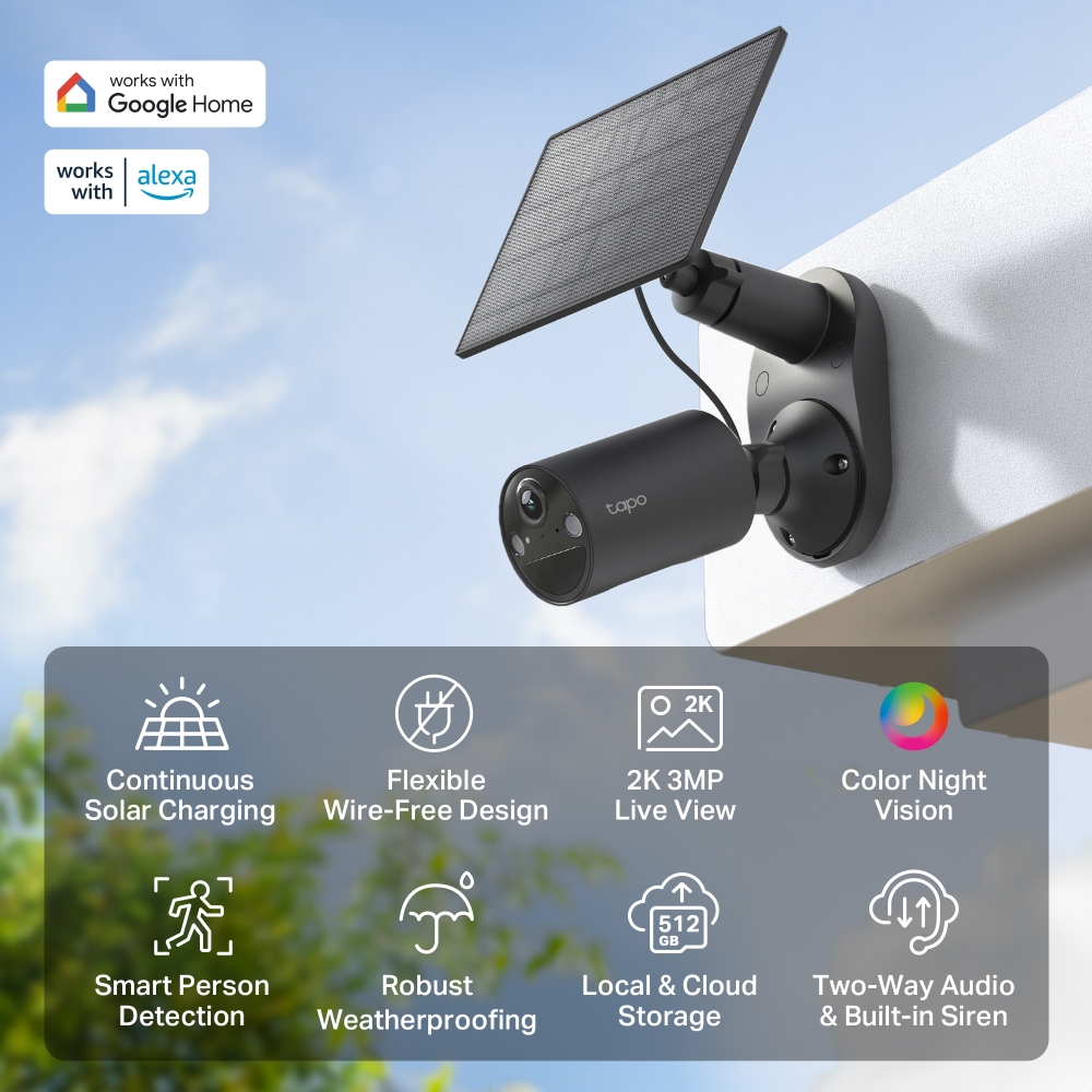 Комплект за охранителна камера със слънчева енергия TP-Link Tapo C411 KIT - Image 3