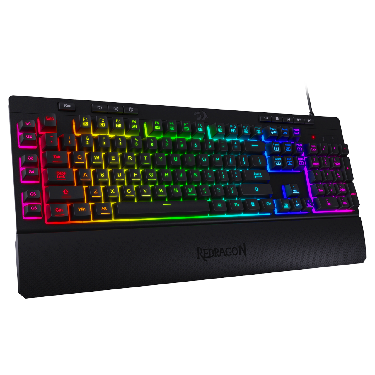 Клавиатура Redragon Shiva K512RGB-BK геймърска RGB