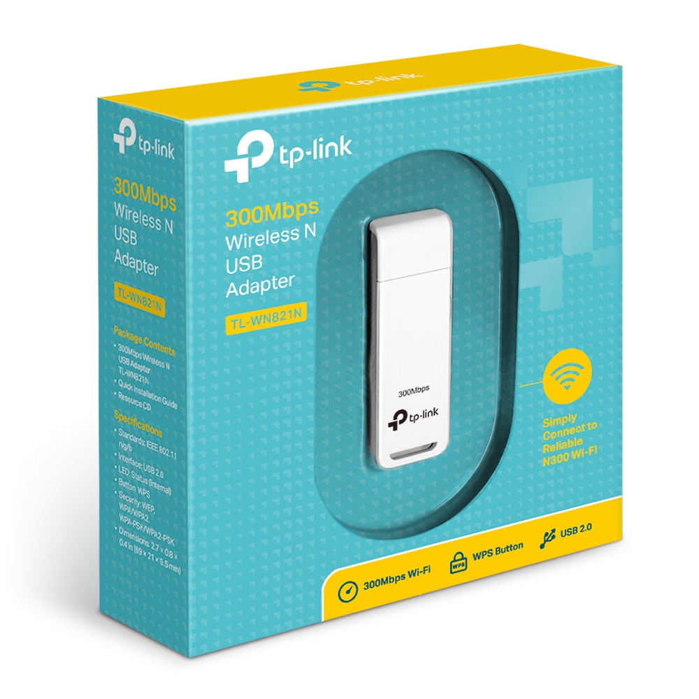 Безжичен USB адаптер TP-Link TL-WN821N - Image 2