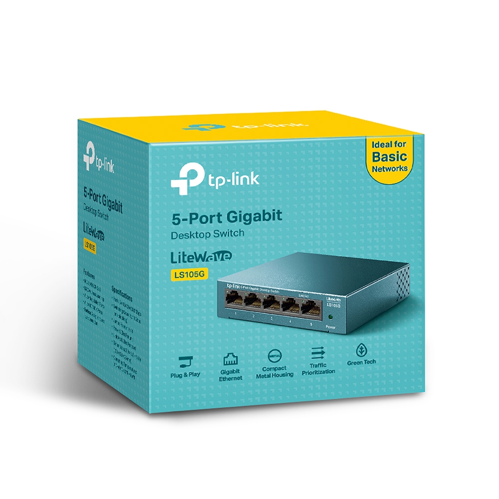 Комутатор TP-Link LS105G 5-портов 10/100/1000 Mbps - Image 5