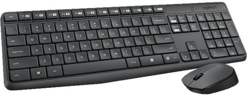 Безжични клавиатура и мишка Logitech MK235 920-007931 с БДС