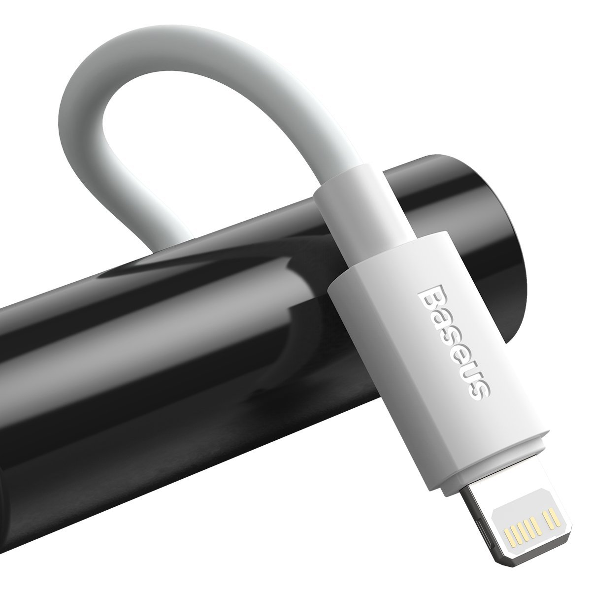 Кабел Baseus TZCATLZJ-02 USB-C към Lightning за бързо зареждане 2 броя, PD 20W, 1.5м - бял - Image 2