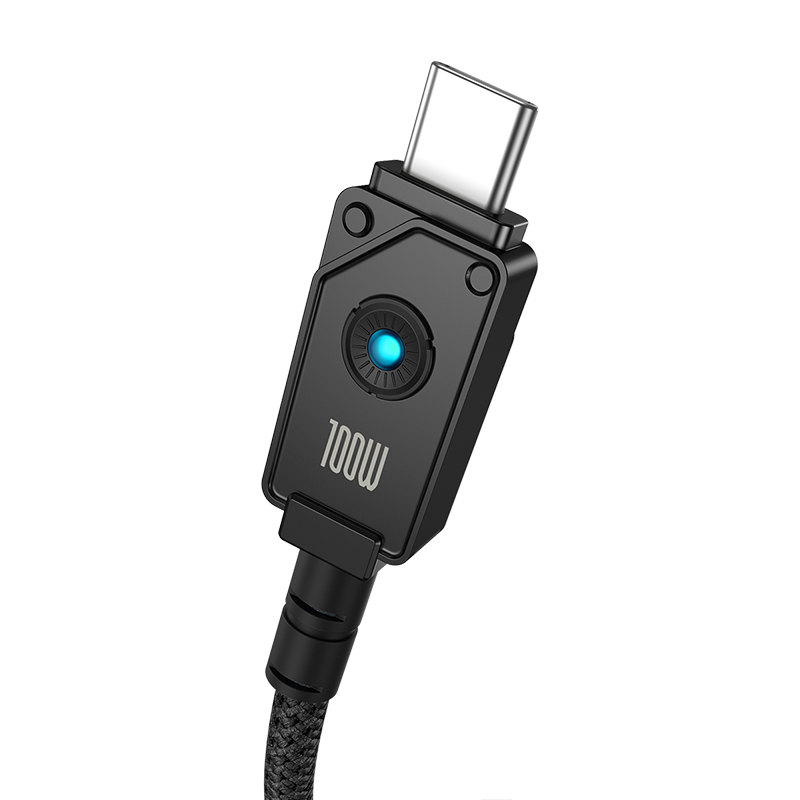 Кабел Baseus Unbreakable Series USB към Type-C 100W 2м P10355801111-01 - черен - Image 2
