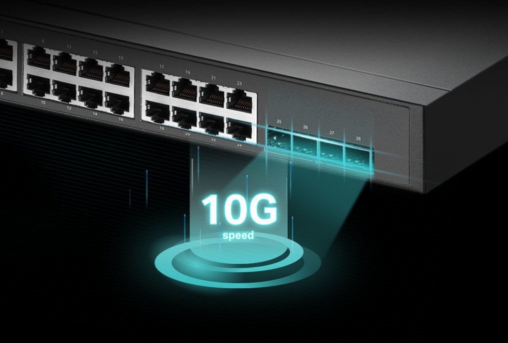 24-портов комутатор TP-Link TL-SG3428X-M2 JetStream 2.5GBASE-T L2+ управляван с 4 10GE SFP+ слота - Image 5