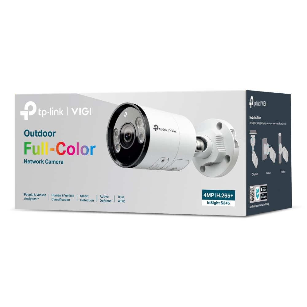 4MP външна пълноцветна Bullet мрежова камера TP-Link VIGI InSight S345(2.8mm) - Image 4